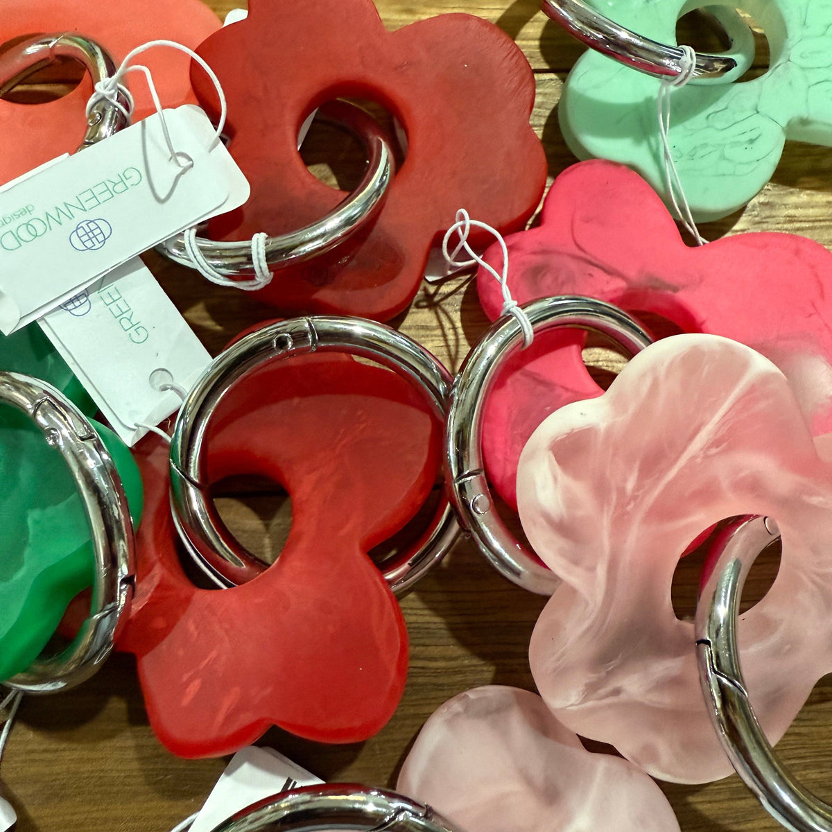 Greenwood Designs Floral Resin Keyring