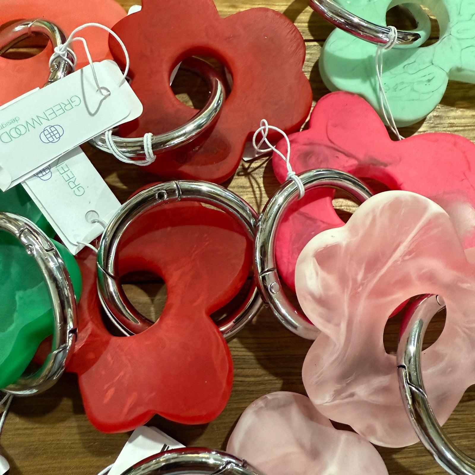 Greenwood Designs Floral Resin Keyring