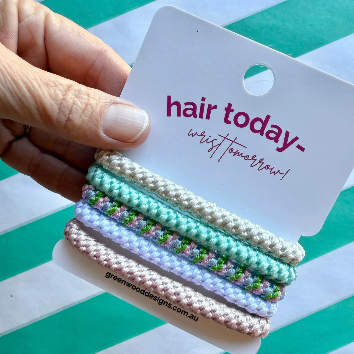 Greenwood Designs Hair Elastics Pack Gelato