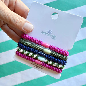 Greenwood Designs Hair Elastics Pack JellyBean