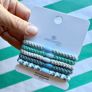 Greenwood Designs Hair Elastics Pack Mintie