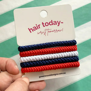 Greenwood Designs Hair Elastics Pack Nautical
