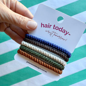 Greenwood Designs Hair Elastics Pack Nougat