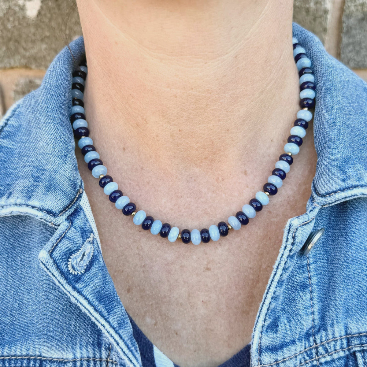 Greenwood Designs Happy Days Necklace | Blues