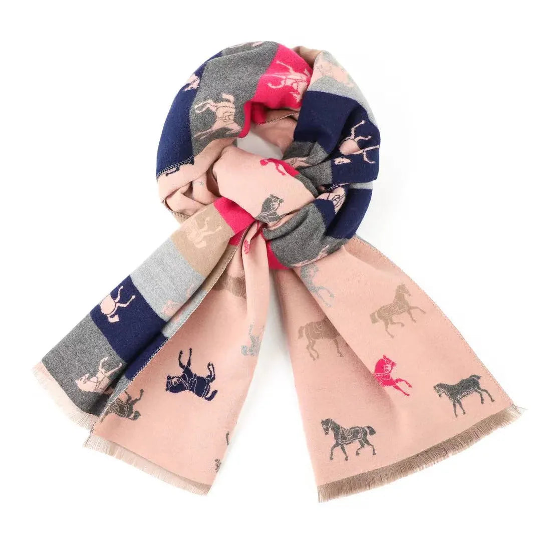 Greenwood Designs Horse Lover Scarf | Pink