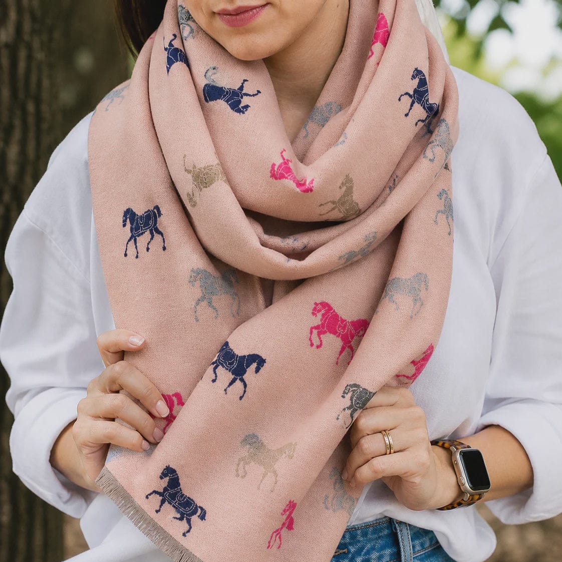 Greenwood Designs Horse Lover Scarf | Pink