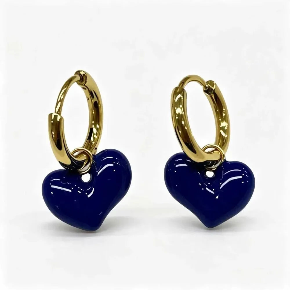 Greenwood Designs Maisie Curvy Heart Hoop Earring