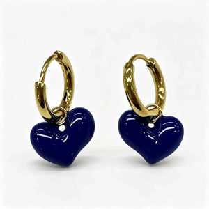 Greenwood Designs Maisie Curvy Heart Hoop Earring