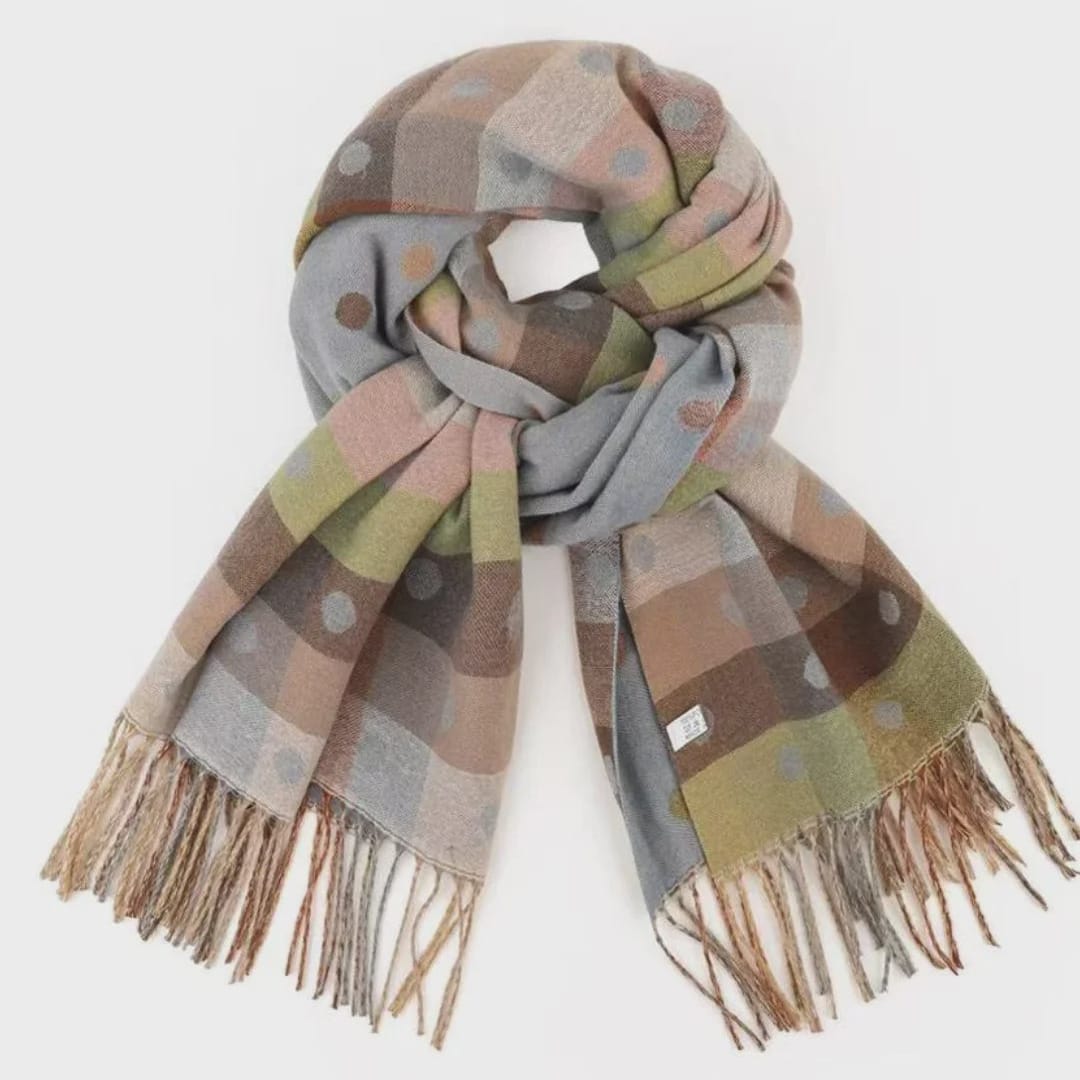 Greenwood Designs Spotty Dotty Blue Scarf