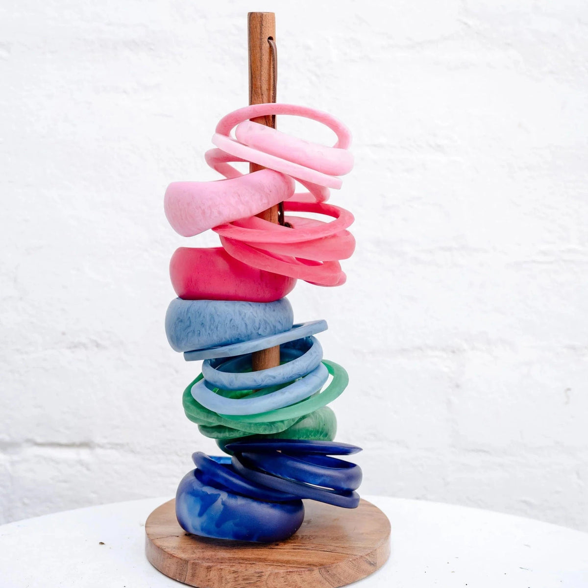 Greenwood Designs Wave Resin Stacking Bangle