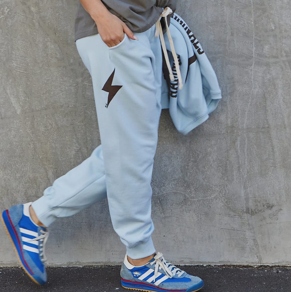 Hammill + Co Vintage Western Track Pant | Powder Blue| Hammill + Co