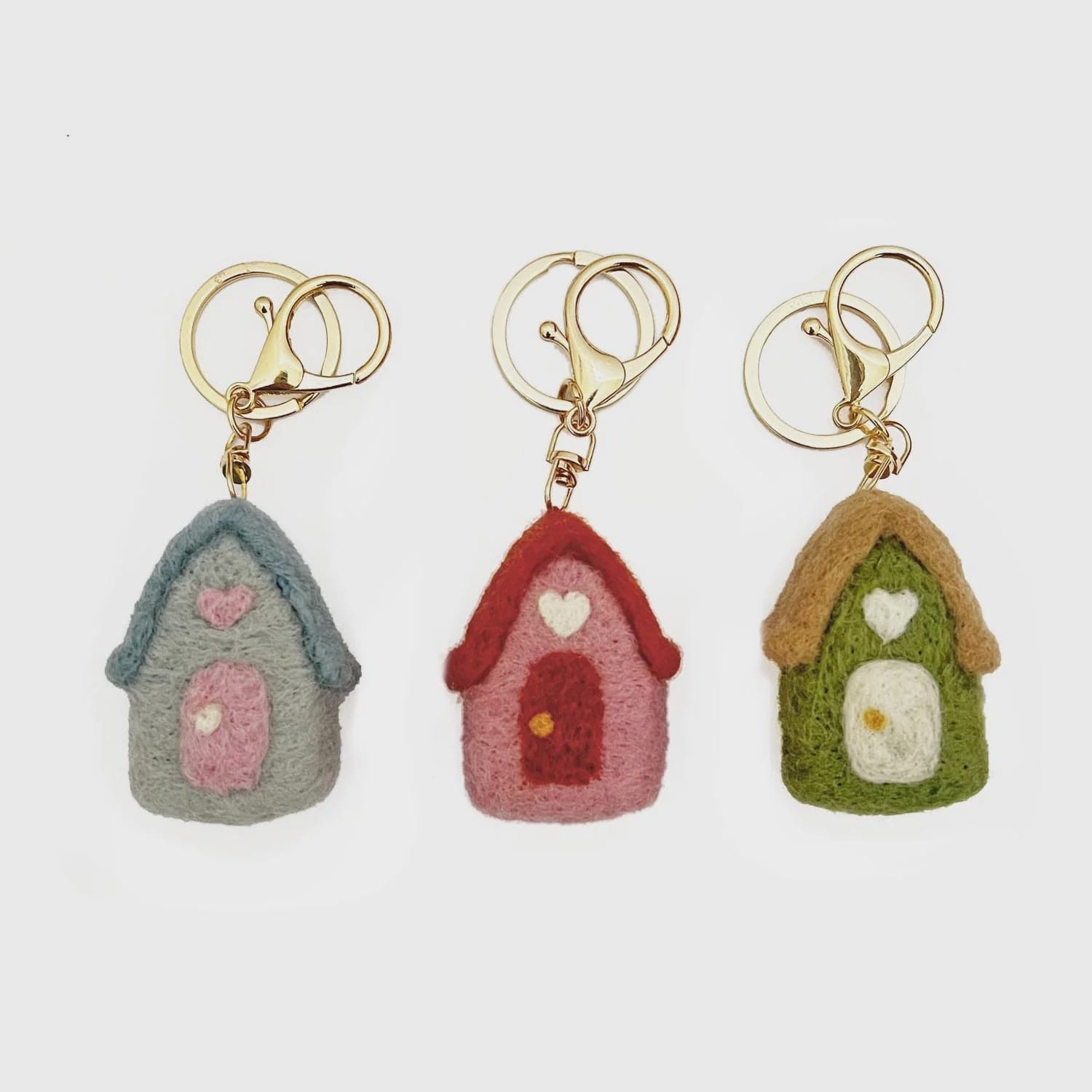 Home Dweller Felt House Keychain