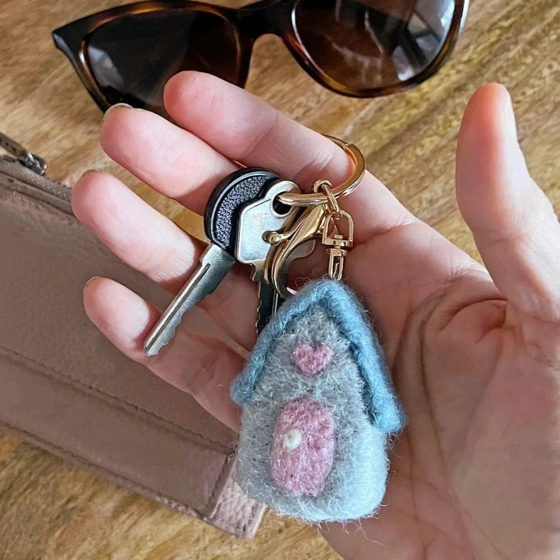 Home Dweller Felt House Keychain