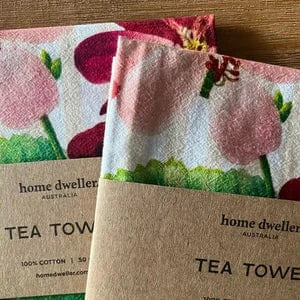 Home Dweller Geranium Tea Towel