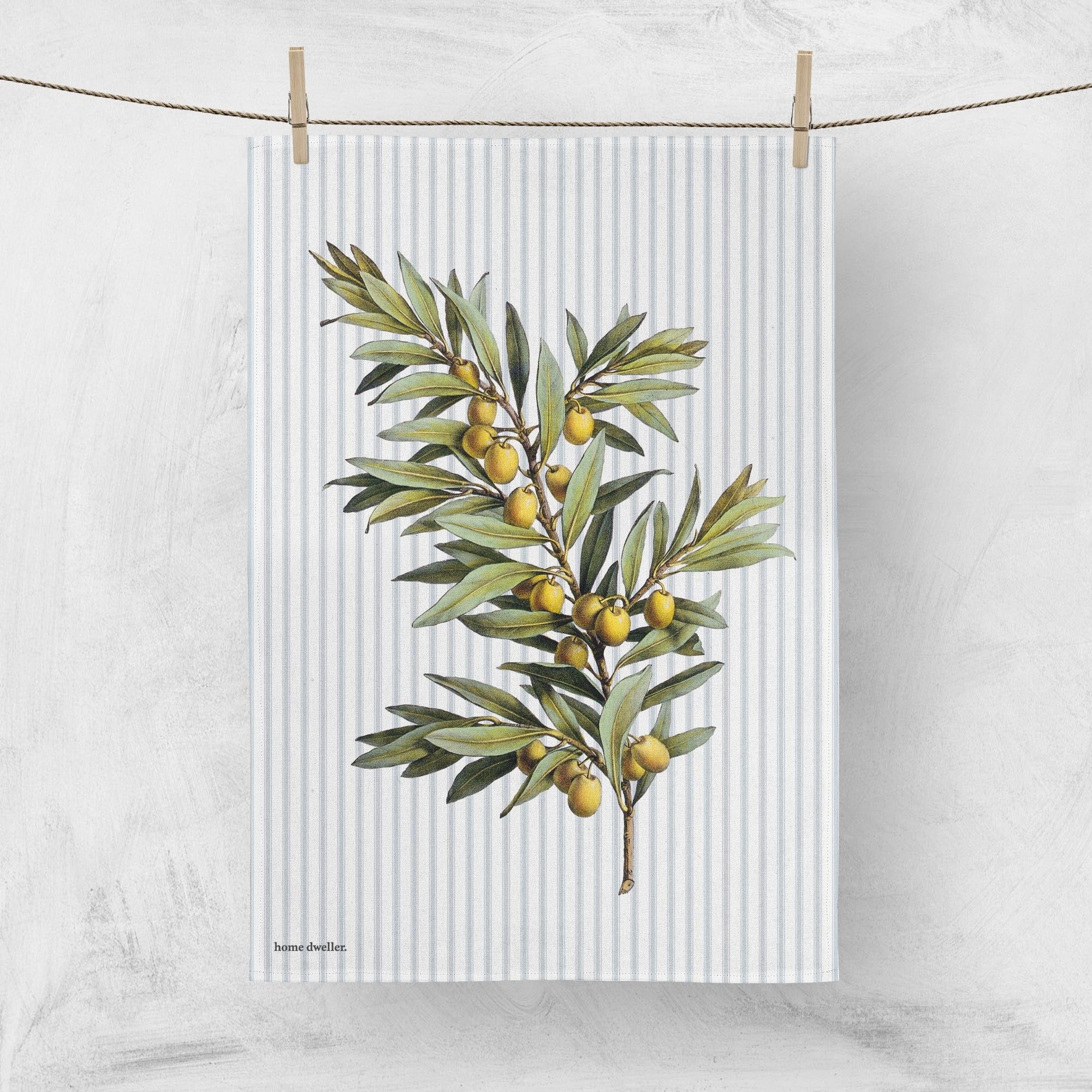 Home Dweller Olive Branch Tea Towel