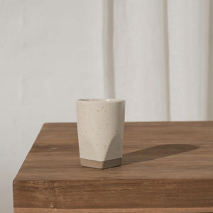 Inartisan Sander Faceted Dipped Tumbler | Cream