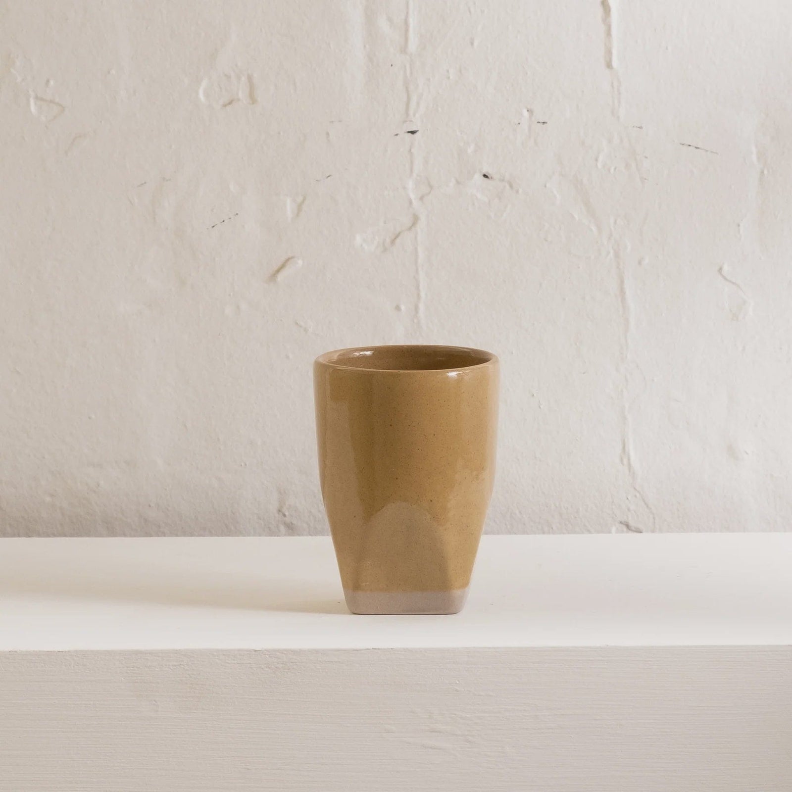 Inartisan Sander Faceted Dipped Tumbler | Mustard