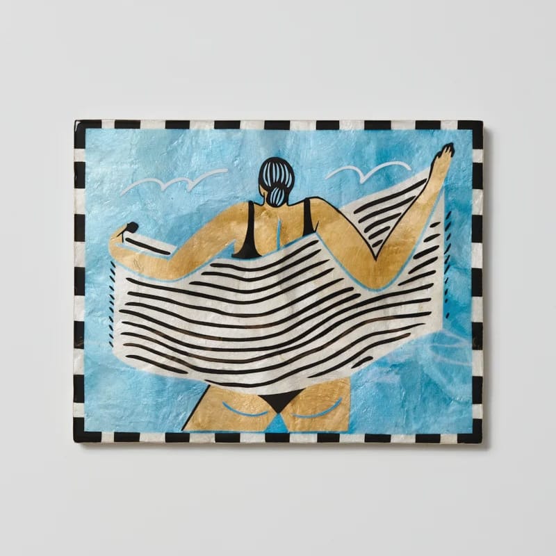Jones + Co Beach Day Wall Art Towel Off