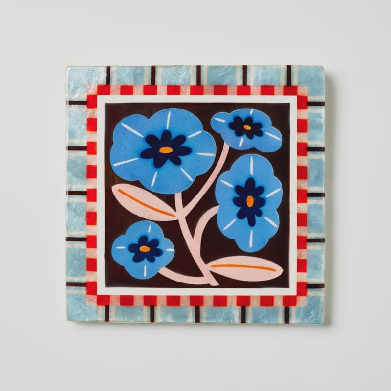 Jones + Co Bloom Nouveau Blue Square