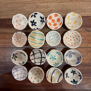 Late Night Pottery Happy Snack Bowl (A4)