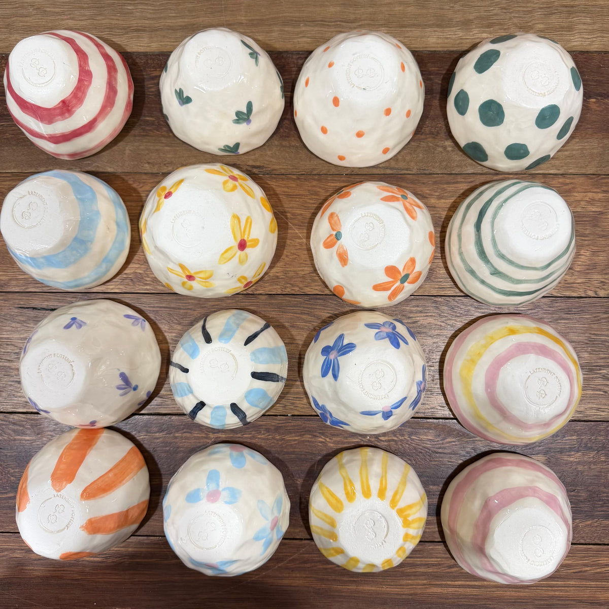 Late Night Pottery Happy Snack Bowl (Q)