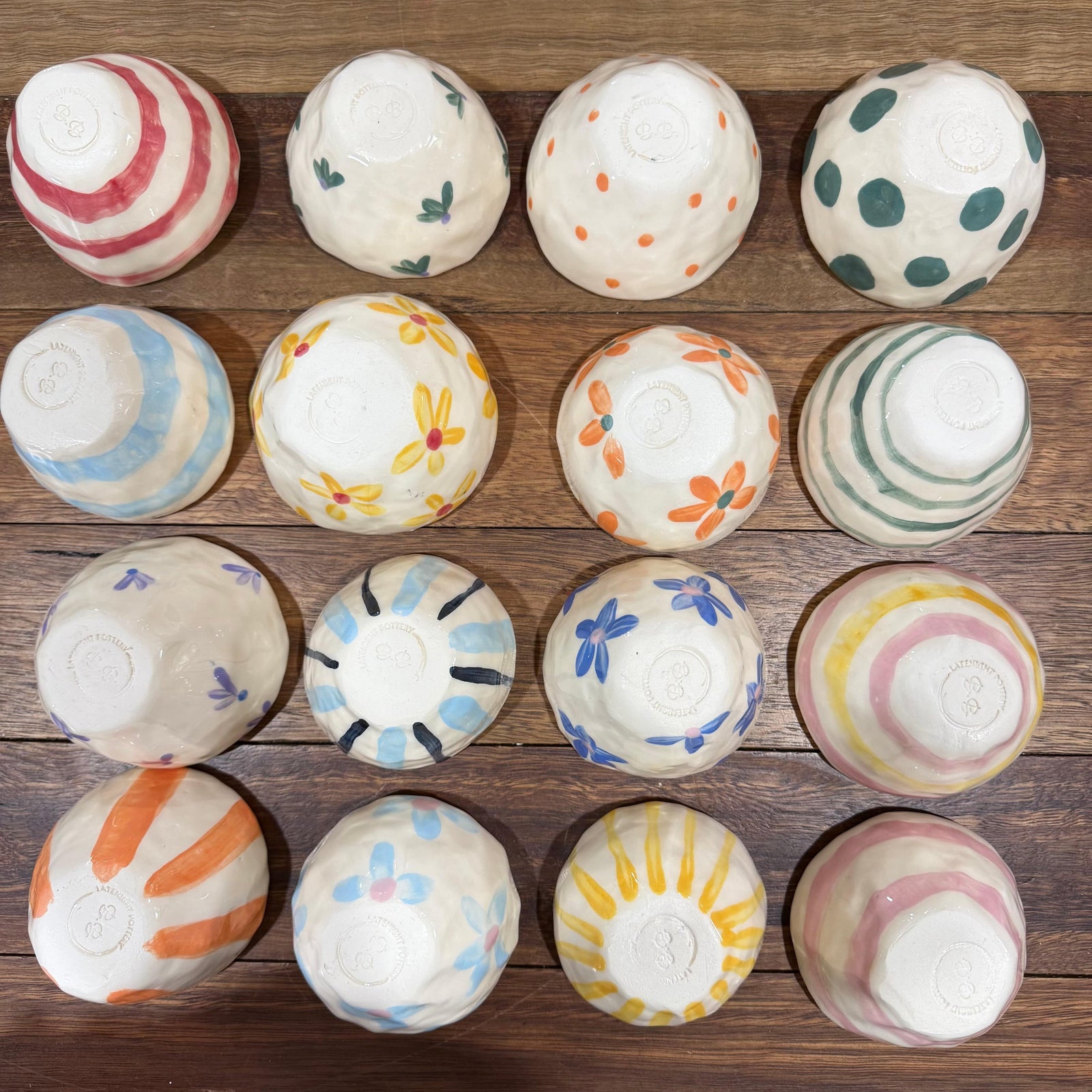 Late Night Pottery Happy Snack Bowl (Q)