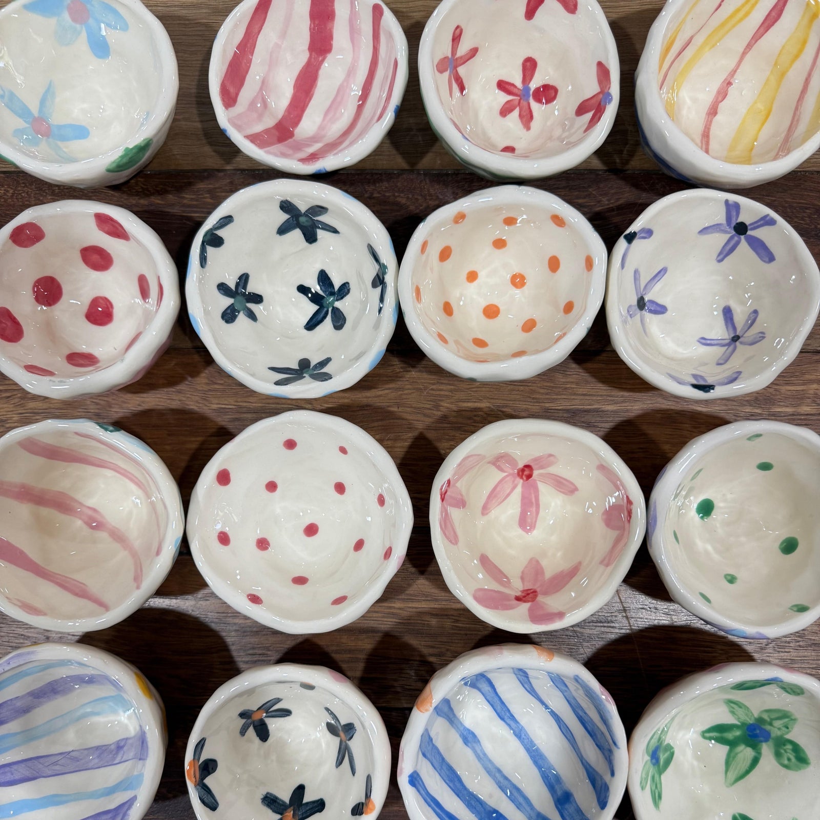 Late Night Pottery Happy Snack Bowl (R)