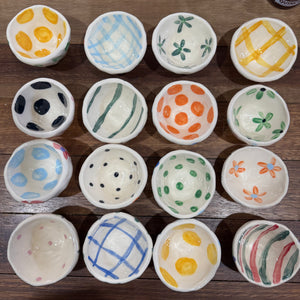 Late Night Pottery Happy Snack Bowl (X)