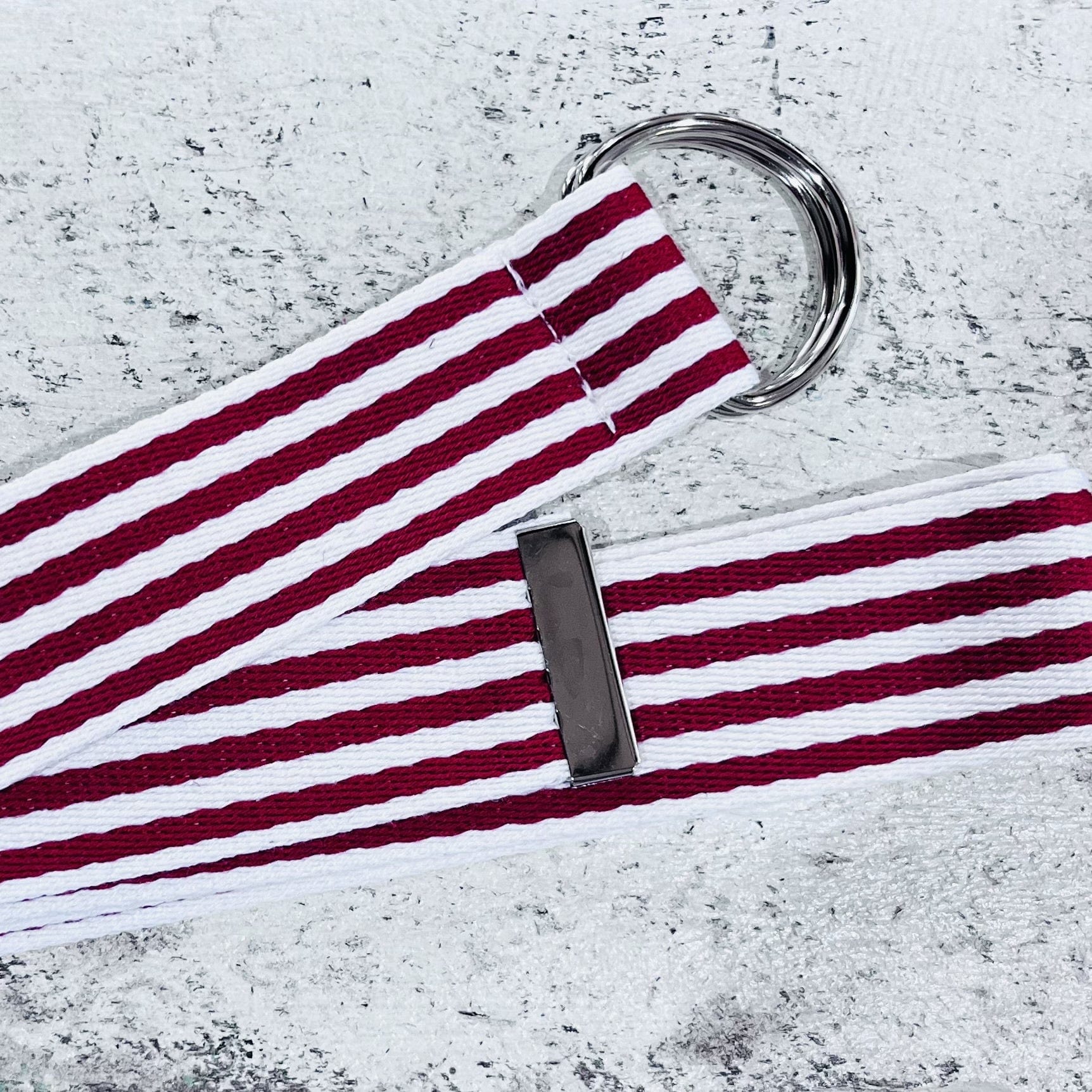 Little Echidna Home Unisex Handmade Belt - Red stripe