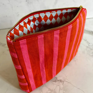 Loco Living Makeup Bag | Cherry Stripe