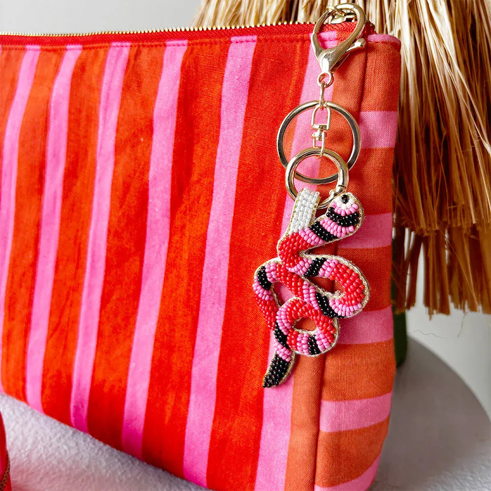 Loco Living Makeup Bag | Cherry Stripe