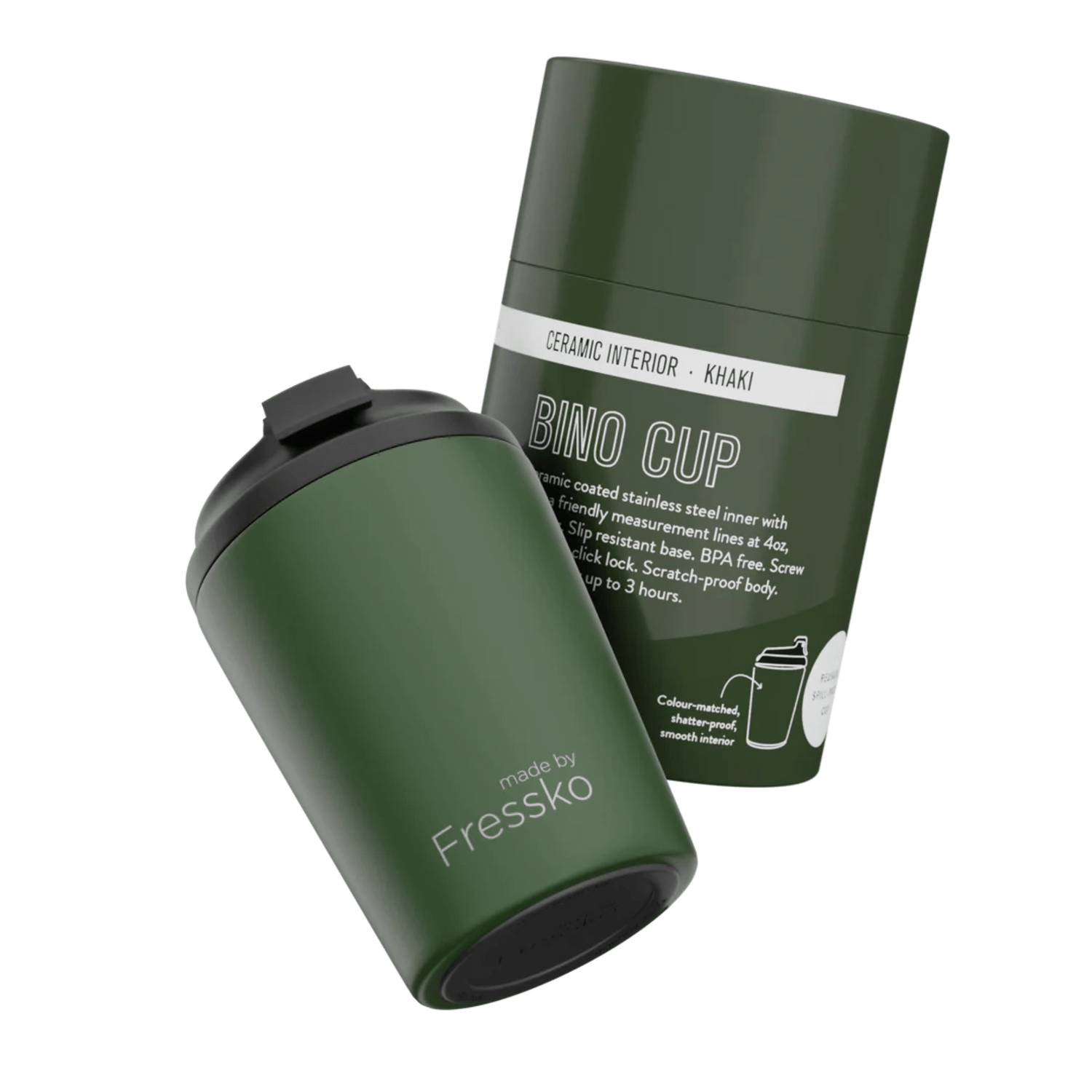 Made By Fressko Ceramic Bino 8oz | Khaki