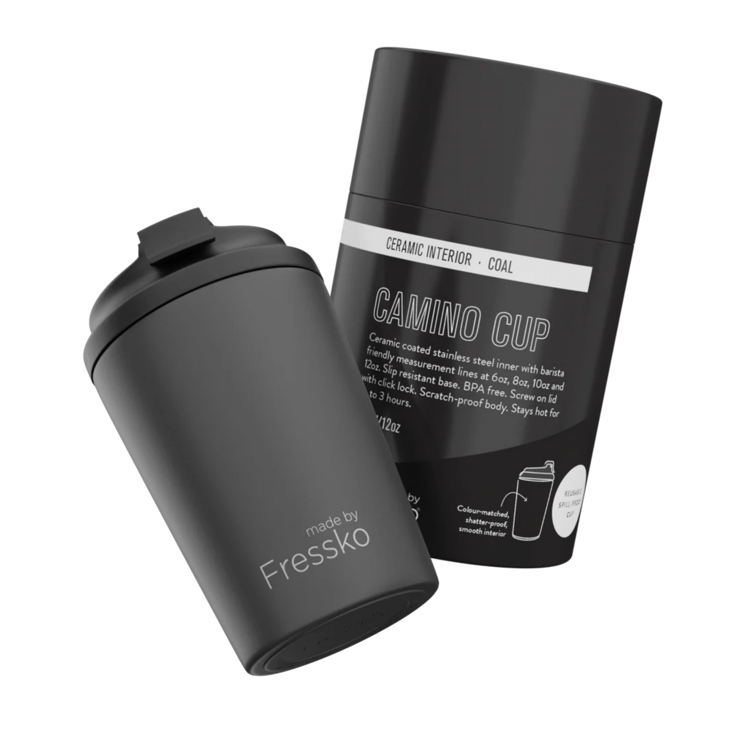 Made By Fressko Ceramic Camino 12oz | Coal