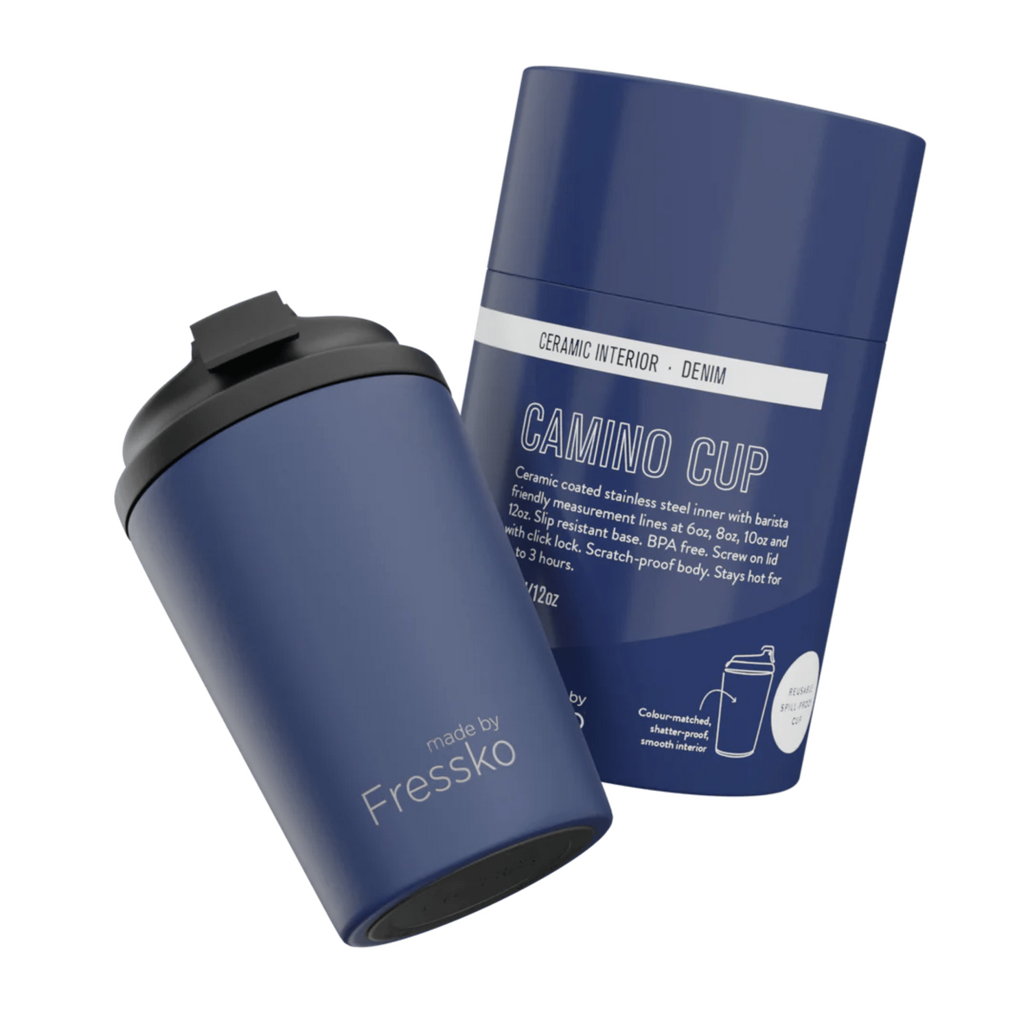 Made By Fressko Ceramic Camino 12oz | Denim