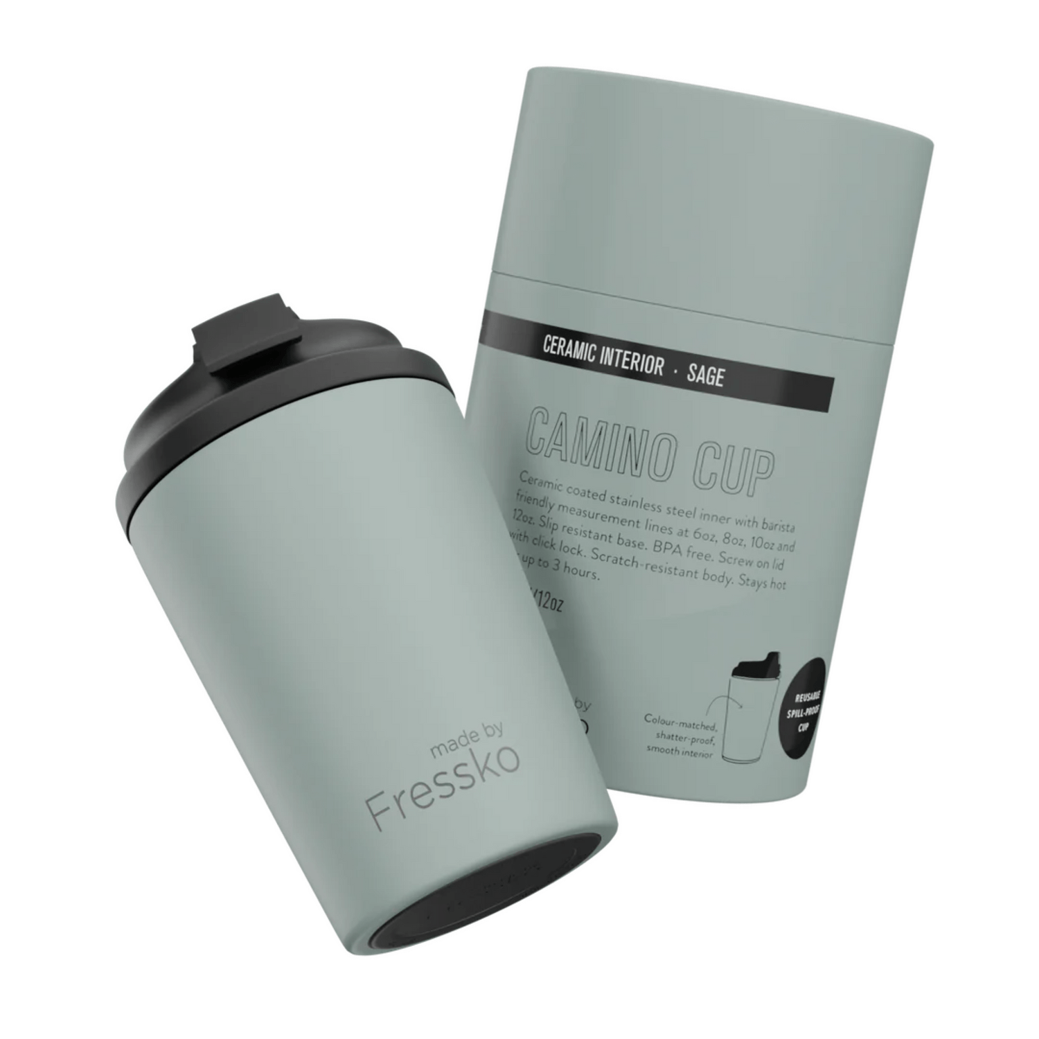 Made By Fressko Ceramic Camino 12oz | Sage