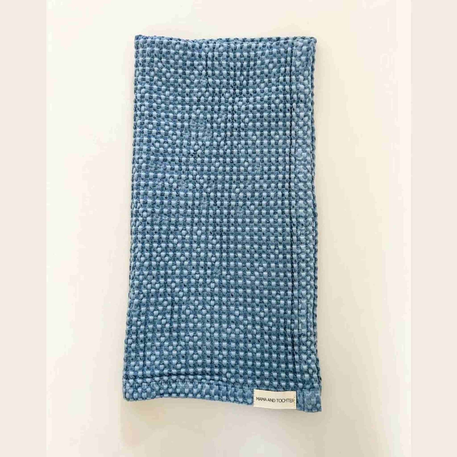 Mama + Tochter Organic Cotton Waffle Tea Towel | Dusty Blue