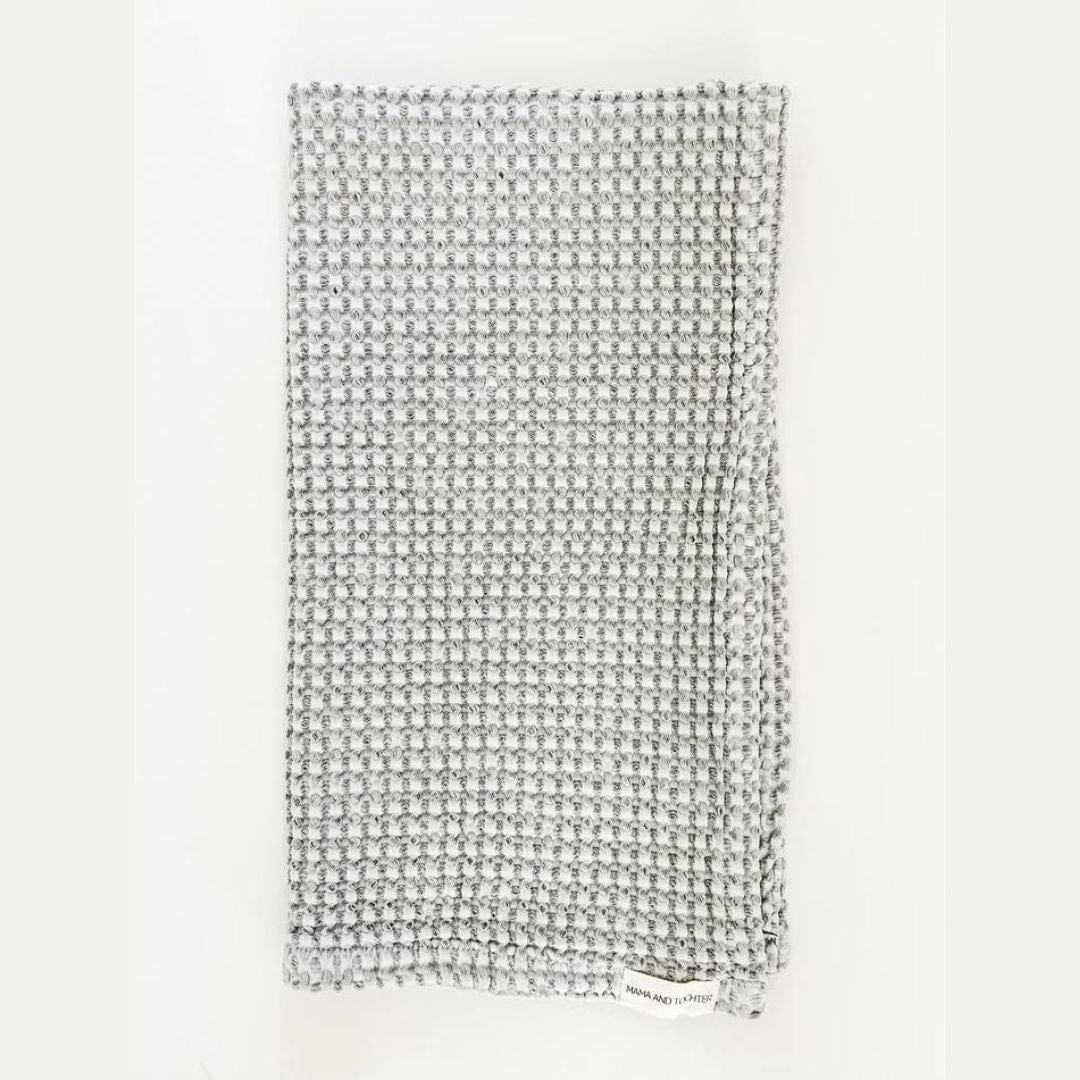 Mama + Tochter Organic Cotton Waffle Tea Towel | Light Grey