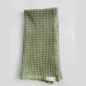 Mama + Tochter Organic Cotton Waffle Tea Towel | Light Olive