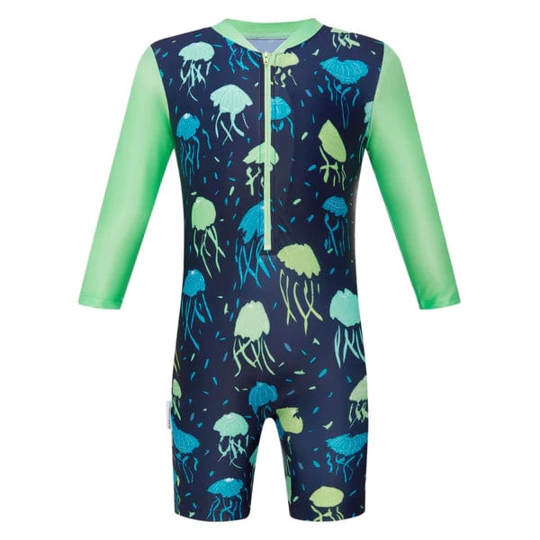 Mini Sandcrabs Long Sleeve Sunsuit Jellyfish / 3-6mths
