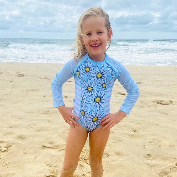 Mini Sandcrabs Long Sleeve Zip One Piece Daisy Days / 4