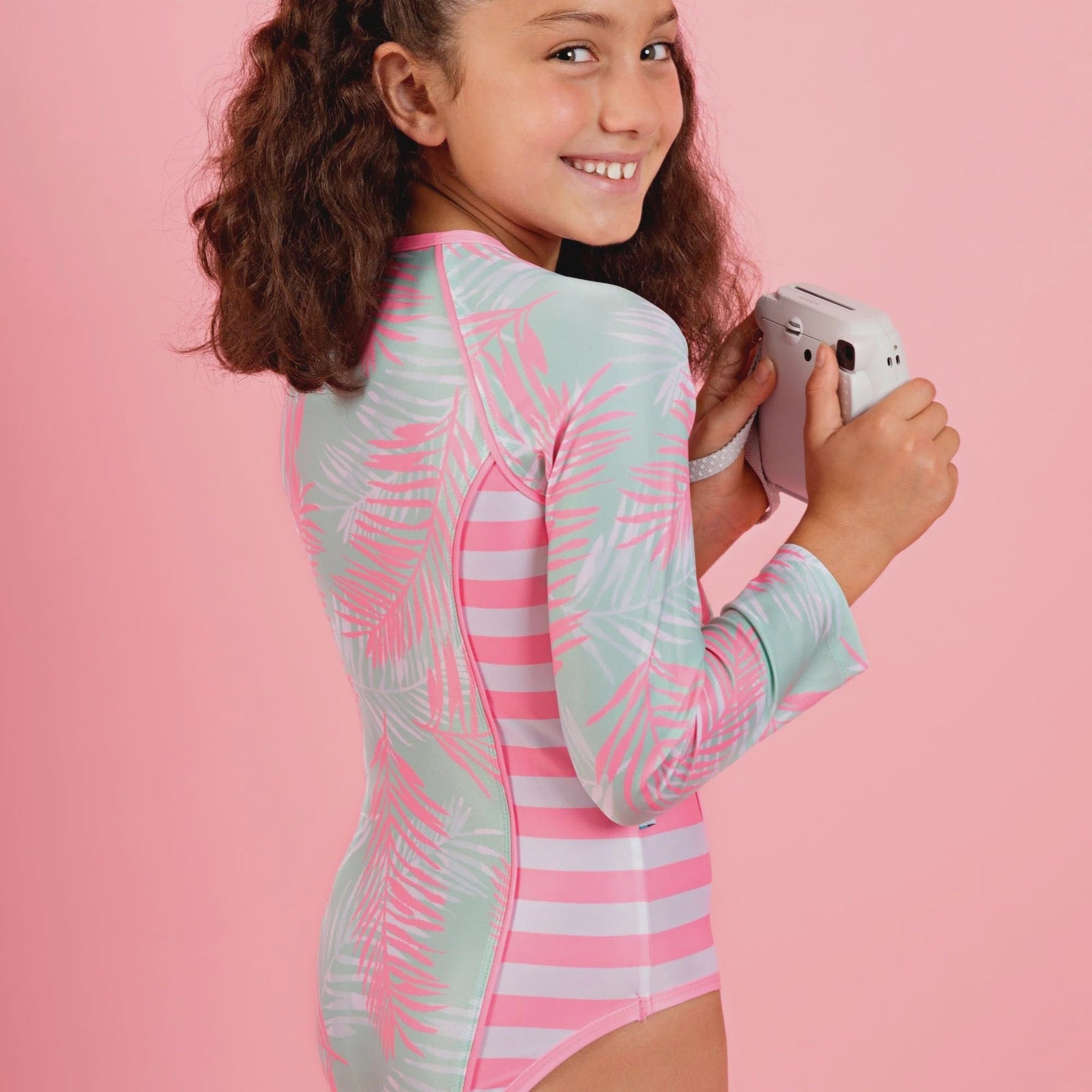 Mini Sandcrabs Long Sleeve Zip One Piece Island Life / 8