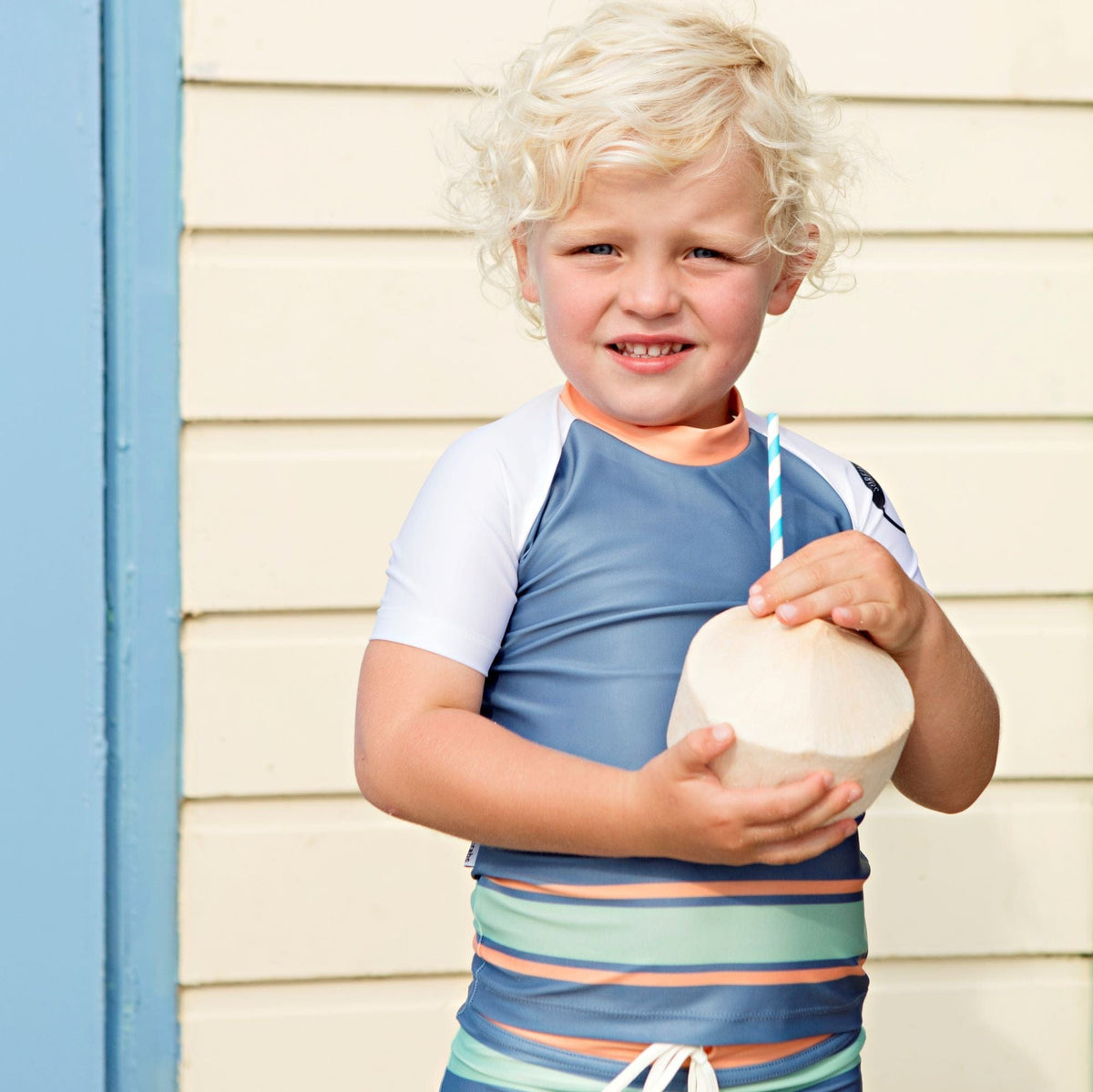 Mini Sandcrabs Short Sleeve Rashie Retro Vibes / 4