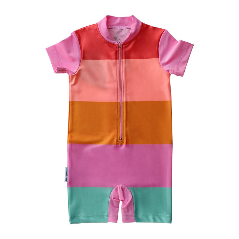 Mini Sandcrabs Short Sleeve Sunsuit Tie Dye / 3-6mths