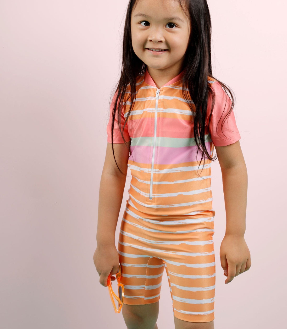 Mini Sandcrabs Short Sleeve Sunsuit Retro Vibes / 3-6mths