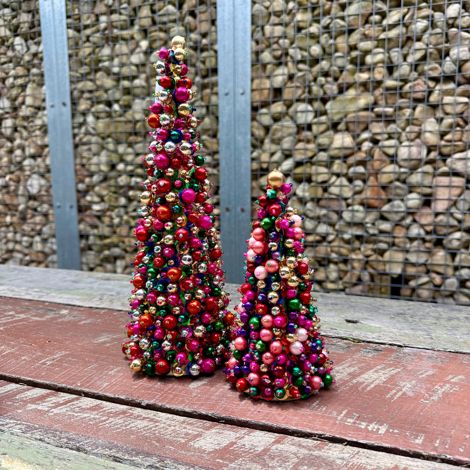 Mink + Me Chunky Beaded Festive Tree | Small 18cm
