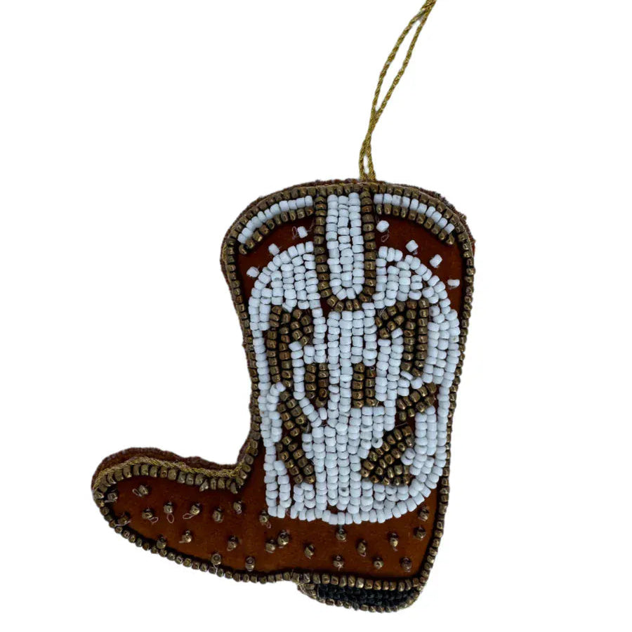 Mink + Me Cowboy Boot Sequin Decoration