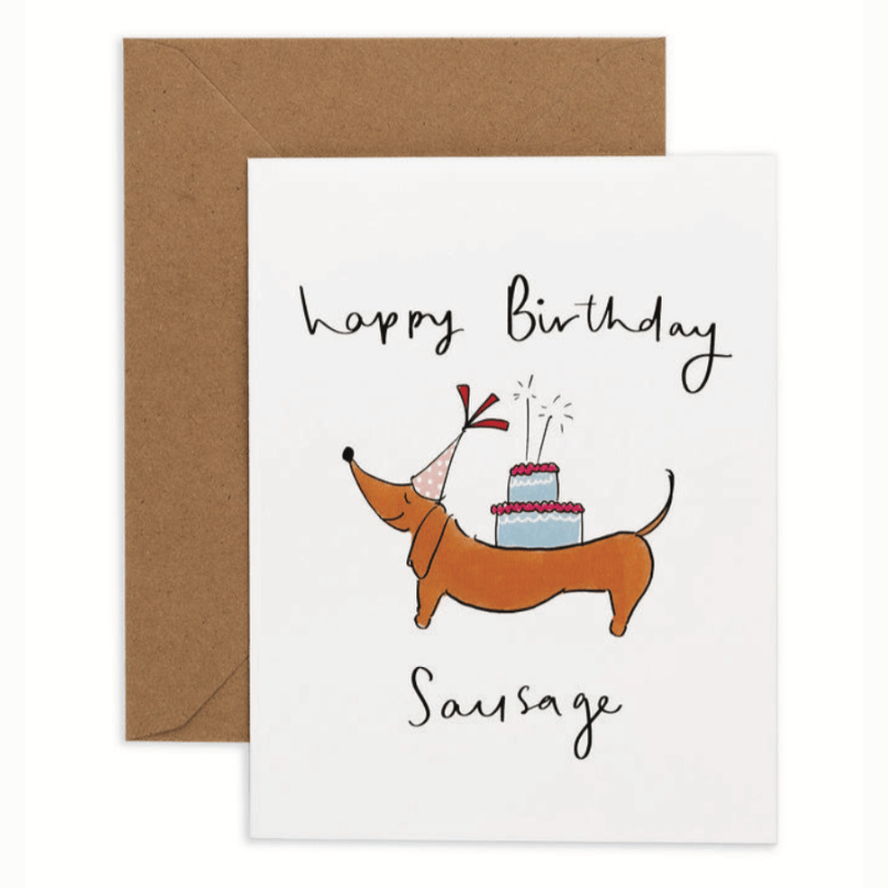 Miss Peahen Gift card - Happy Birthday Sausage