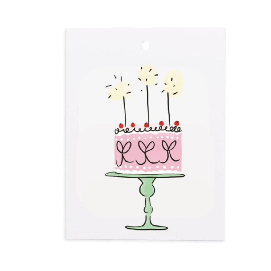 Miss Peahen Gift Tag | Birthday Cake