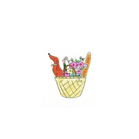 Miss Peahen Gift Tag | Dachshund Picnic