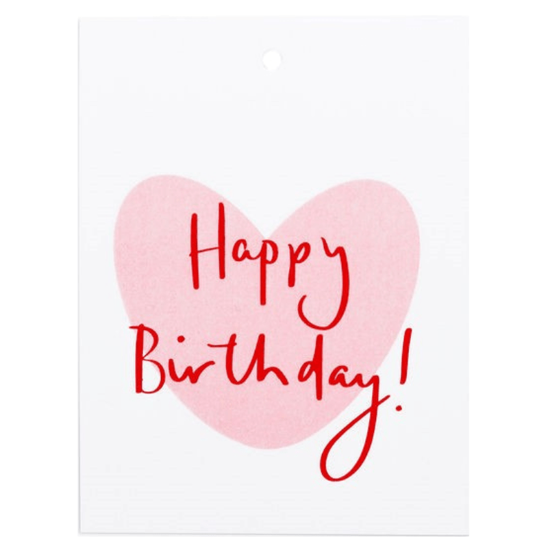 Miss Peahen Gift Tag - Happy Birthday (Pink)